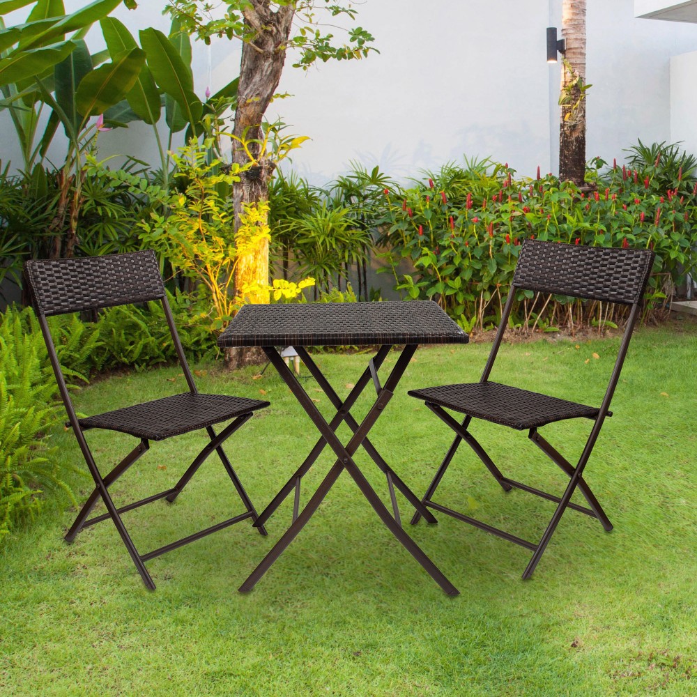 rebaja (mucho) el set de mesa y sillas plegables de jardín o terraza  que estabas buscando