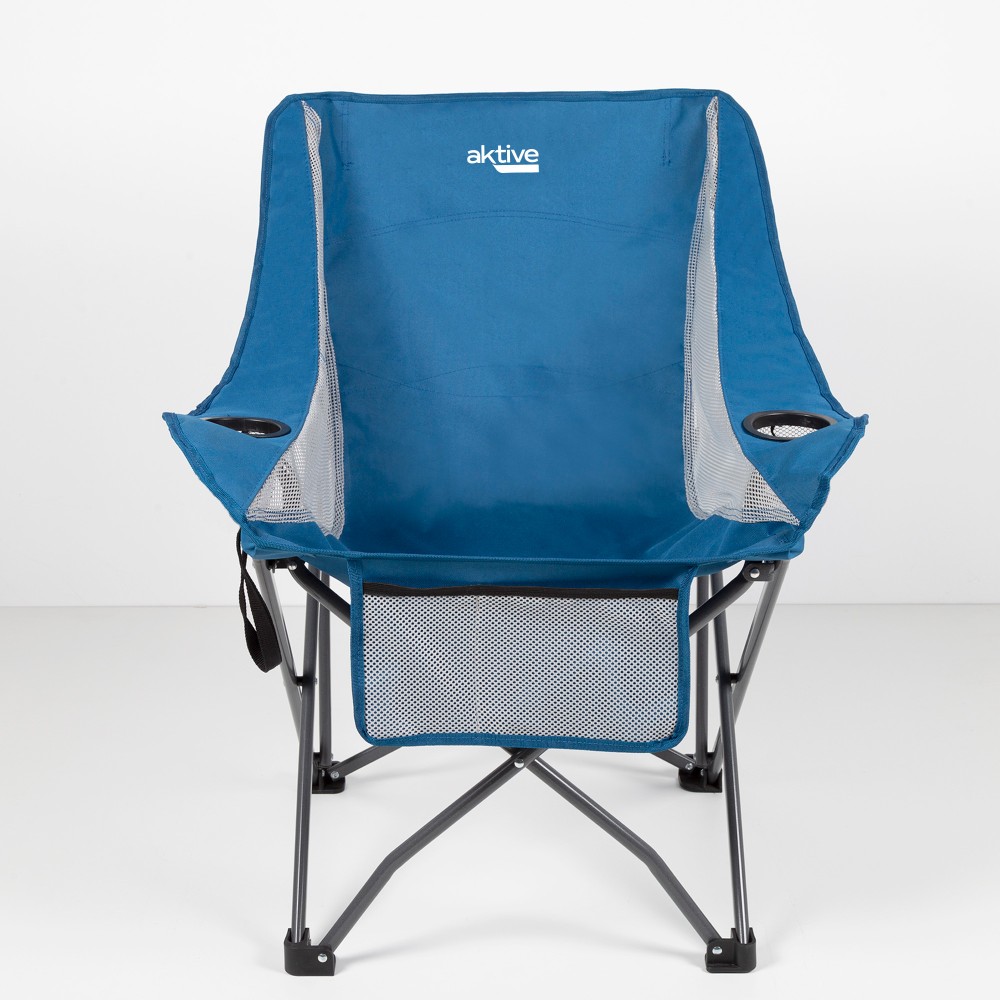 VXL Sillas camping plegables 2 uds con bolsa aluminio 54x50x65 cm — Bañoidea