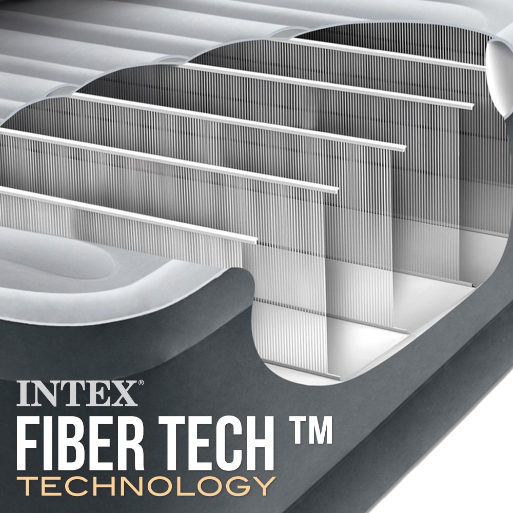 Colchón hinchable individual fiber-tech intex •
