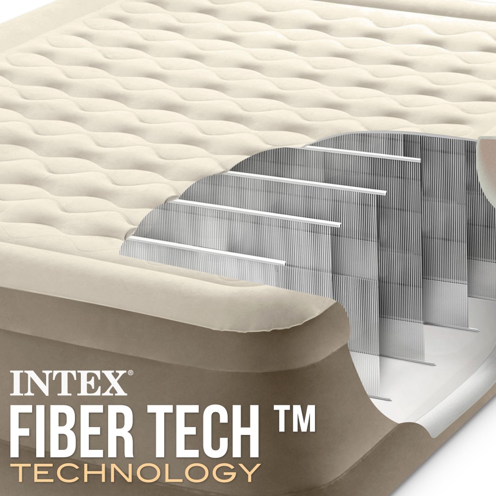 Colchón hinchable 2 plazas Ultra Plush con fiber-tech INTEX
