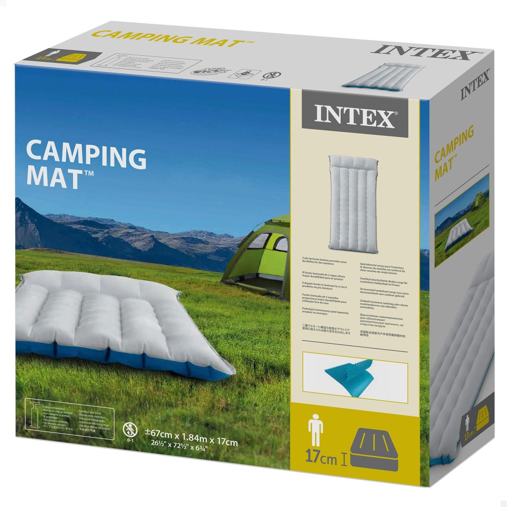 Colchón camping individual INTEX 67x184x17cm